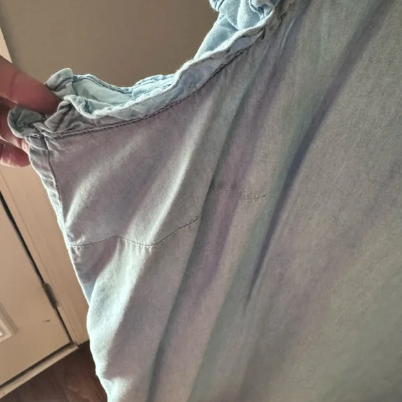 Lane Bryant Plus Size Chambray Sleeveless Sheath Dress- Size 26W - Picture 6 of 9